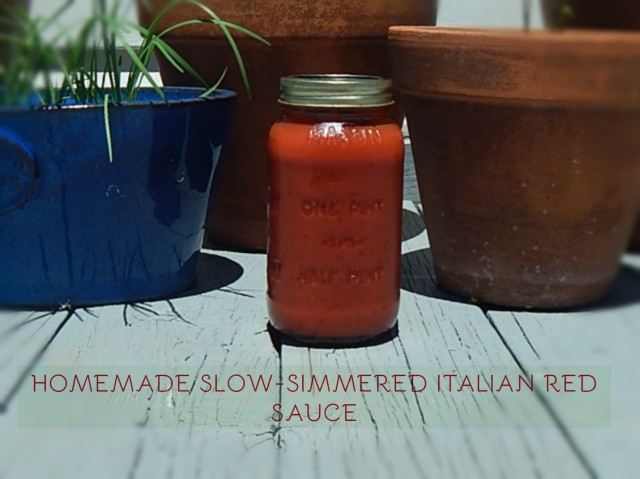 Homemade Slow-Simmered Italian Red Sauce