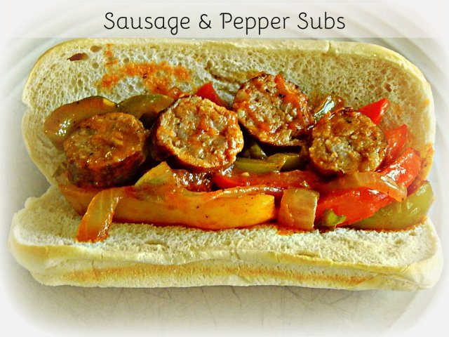 Healthy Sausage & Pepper Subs